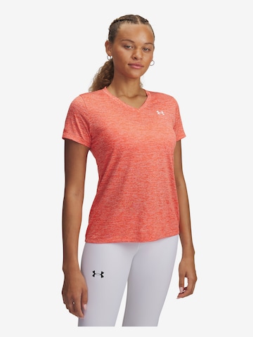 UNDER ARMOUR Performance Shirt 'Twist' in Orange: front