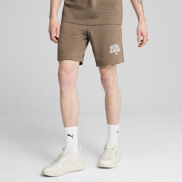 PUMA Regular Broek 'Class' in Bruin: voorkant