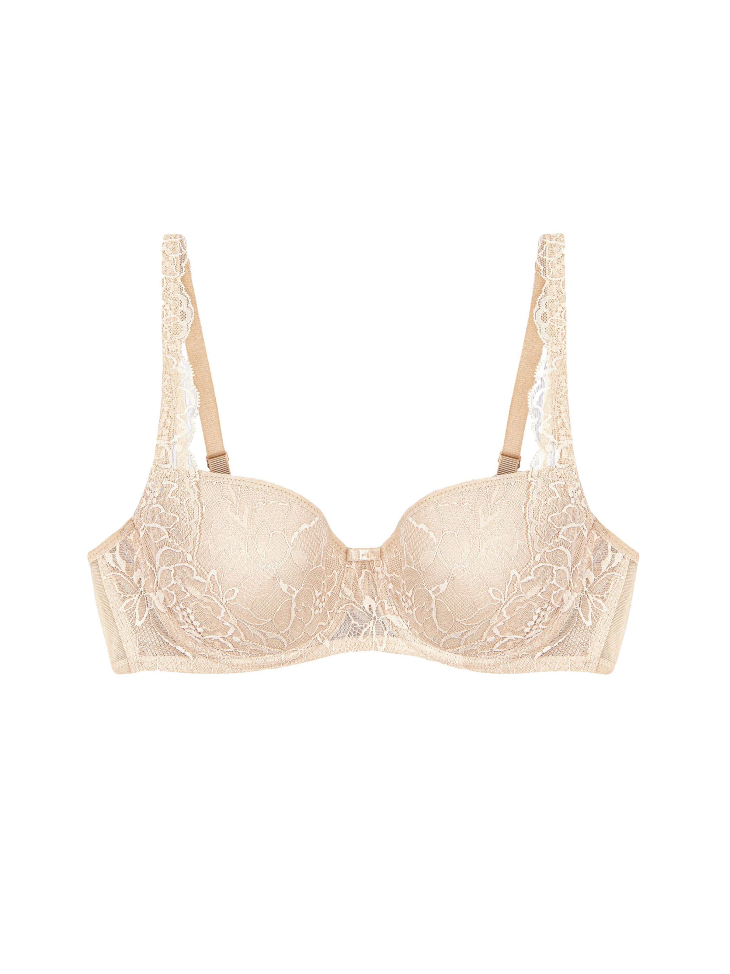 TRIUMPH Regular Bra ' Amourette Charm ' in Beige: front