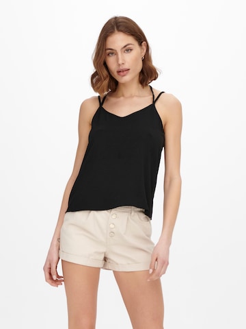 ONLY - Top 'Mette' en negro: frente