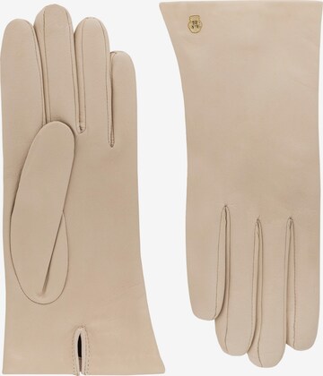 Roeckl Full Finger Gloves 'Lissabon' in Beige: front
