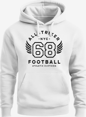 Neverless Sweatshirt 'Football NYC' in White: front