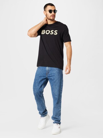 BOSS T-Shirt 'Thinking 1' in Schwarz