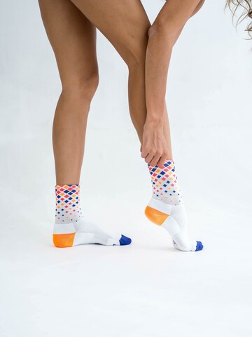 INCYLENCE Athletic Socks 'CRYSTALS' in Orange