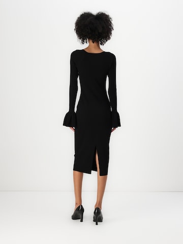 Karl Lagerfeld Úpletové šaty – černá