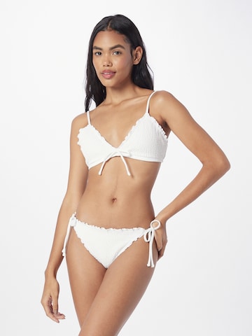 HOLLISTER Triangen Bikiniöverdel i vit