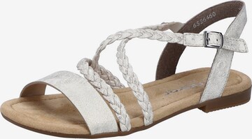 Rieker Strap Sandals in Beige: front