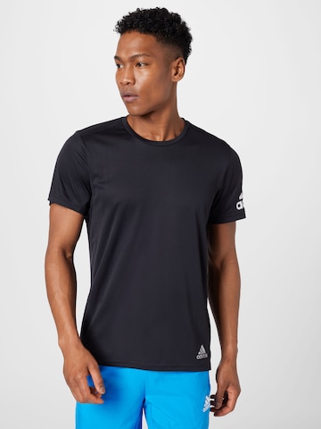 ADIDAS SPORTSWEAR Performance Shirt 'Run It' in Black: front