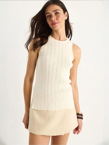 Bianco Lucci Stricktop in Beige