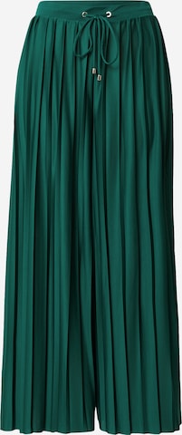 ABOUT YOU Wide leg Trousers 'Caren' in Green: front