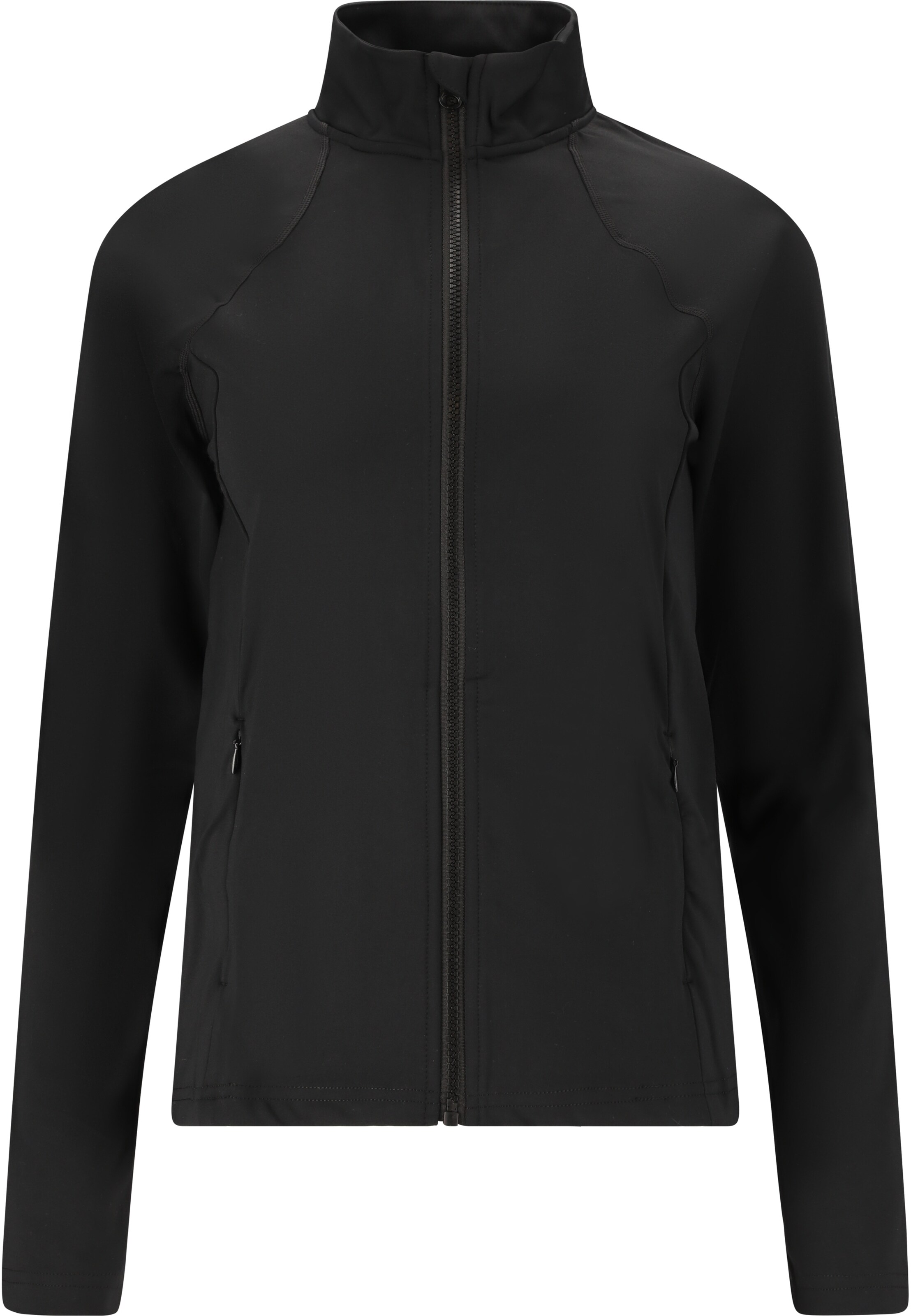 Athlecia Sweatjacke 'Nikia' in Schwarz: Vorderseite