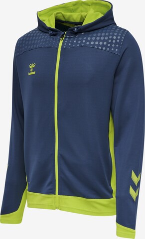 Hummel Athletic Zip-Up Hoodie in Blue