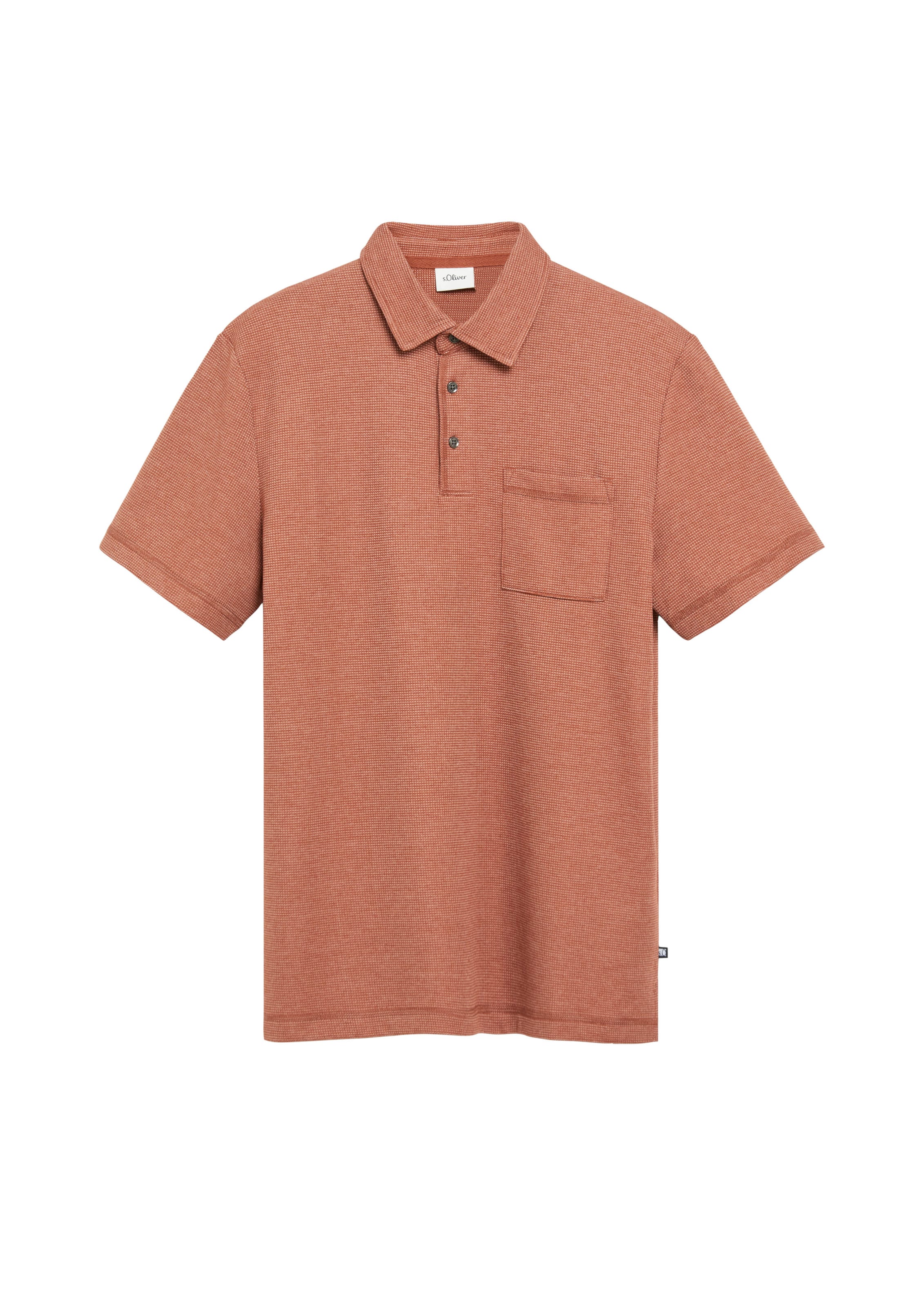 s.Oliver Poloshirt in Braun: Vorderseite