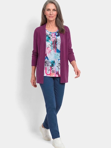 Goldner Knit Cardigan in Purple