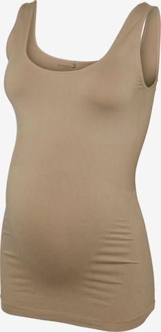 Top 'MLHEAL' di MAMALICIOUS in beige: frontale