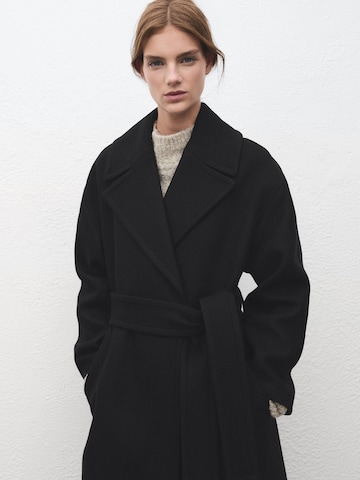 Manteau mi-saison 'SIRENITA' MANGO en noir : devant