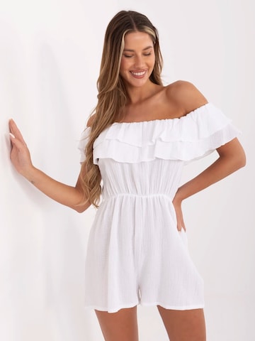 Madnezz House Jumpsuit 'A5050.65' in White: front