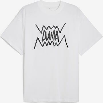 PUMA Funktionsshirt 'Jaws Core' in Weiß: Vorderseite