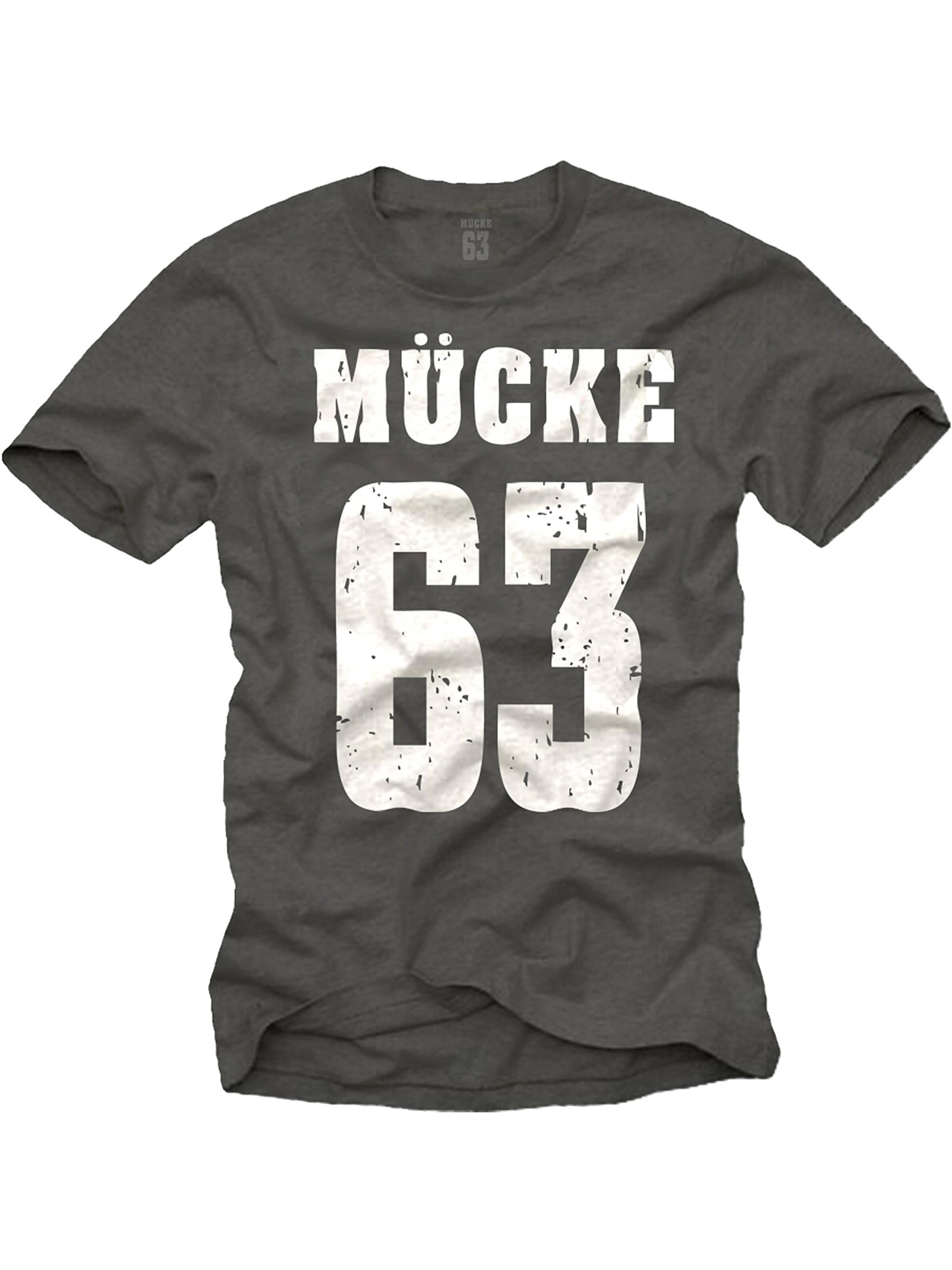 MAKAYA Shirt 'Mücke 63' in Grey: front