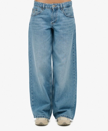 Baggy Jean Superdry & Co en bleu : devant