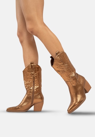 Stivale da cowboy di Elara in oro