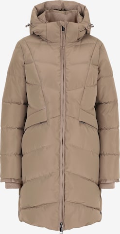 Covered Winter Coat 'ADELE 2' in Brown: front