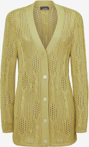 Goldner Strickjacke in Grün: Vorderseite
