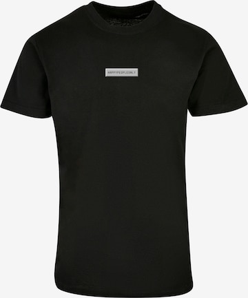 T-Shirt 'Happy People Only' F4NT4STIC en noir : devant