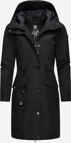 Ragwear Between-seasons parka in Black: front