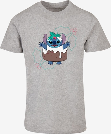 ABSOLUTE CULT T-Shirt 'Lilo And Stitch - Pudding Holly' in Grau: predná strana