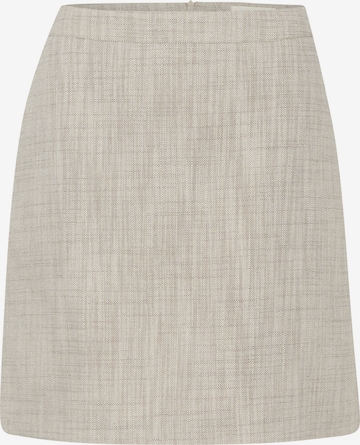 Cream Skirt 'Turid' in Beige: front