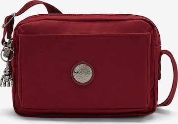 KIPLING - Mala de ombro 'Abanu' em vermelho: frente