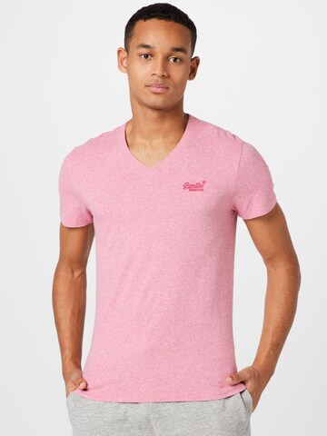 Superdry T-Shirt in Pink: predná strana