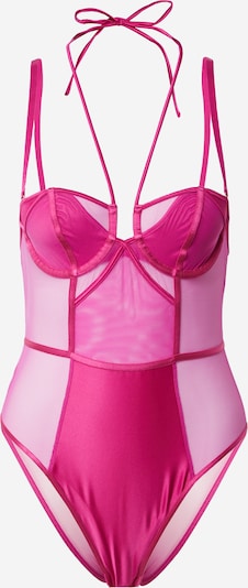 River Island Bodijs 'SATIN AND MESH BODY', krāsa - rozā, Preces skats