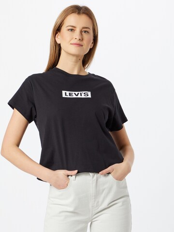 LEVI'S ® Majica 'Graphic Varsity Tee' | črna barva: sprednja stran