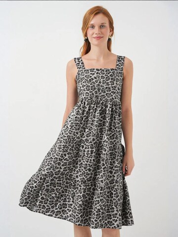 Robe 'Midi' Bigdart en gris : devant