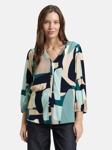 TOM TAILOR Blouse in Groen: voorkant