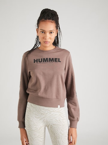 Sweat de sport 'Legacy' Hummel en gris : devant