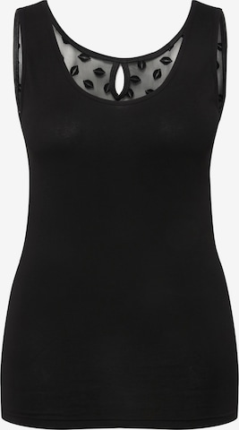 Ulla Popken Undershirt in Black: front