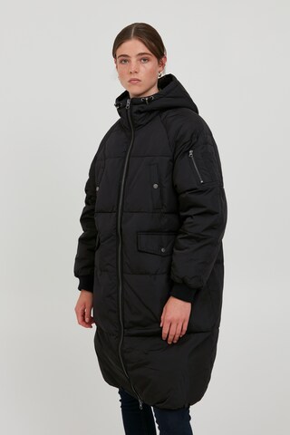 ICHI Winter Coat 'BUNALA' in Black: front