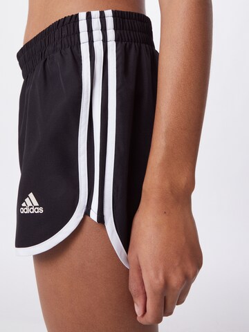 ADIDAS SPORTSWEAR - Regular Calças de desporto 'Marathon 20' em preto