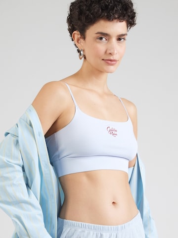 Calvin Klein Underwear Бюстие Сутиен в синьо: отпред