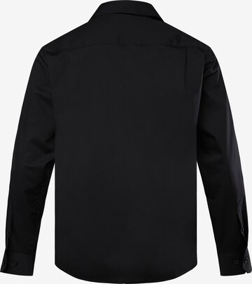 Men Plus Comfort fit Button Up Shirt in Black