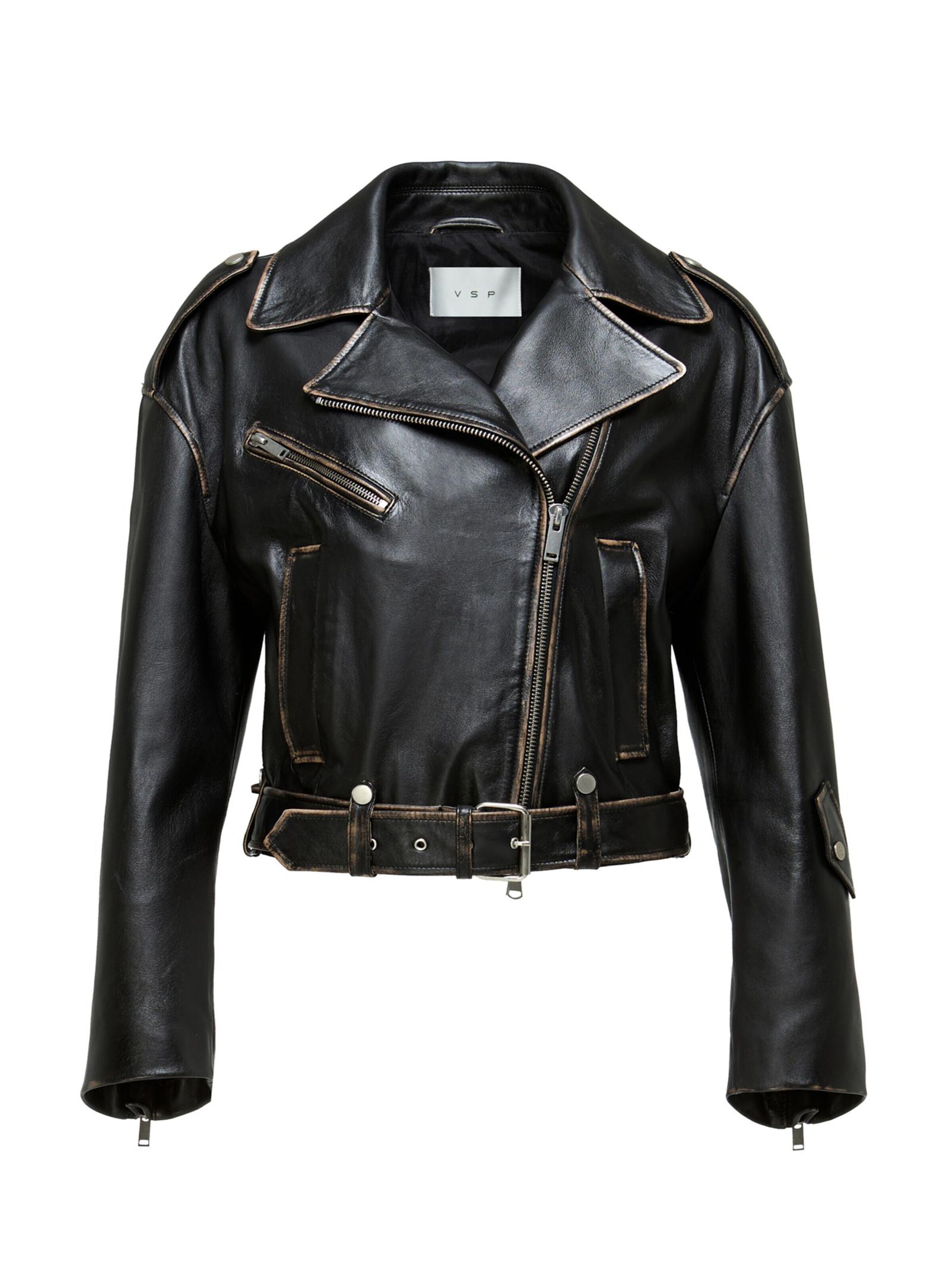 V S P Winterjacke 'Anya'‌‌‌‌‌‌‌‌ in Schwarz: Vorderseite