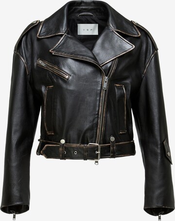 V S P Winterjacke 'Anya' in Schwarz: Vorderseite