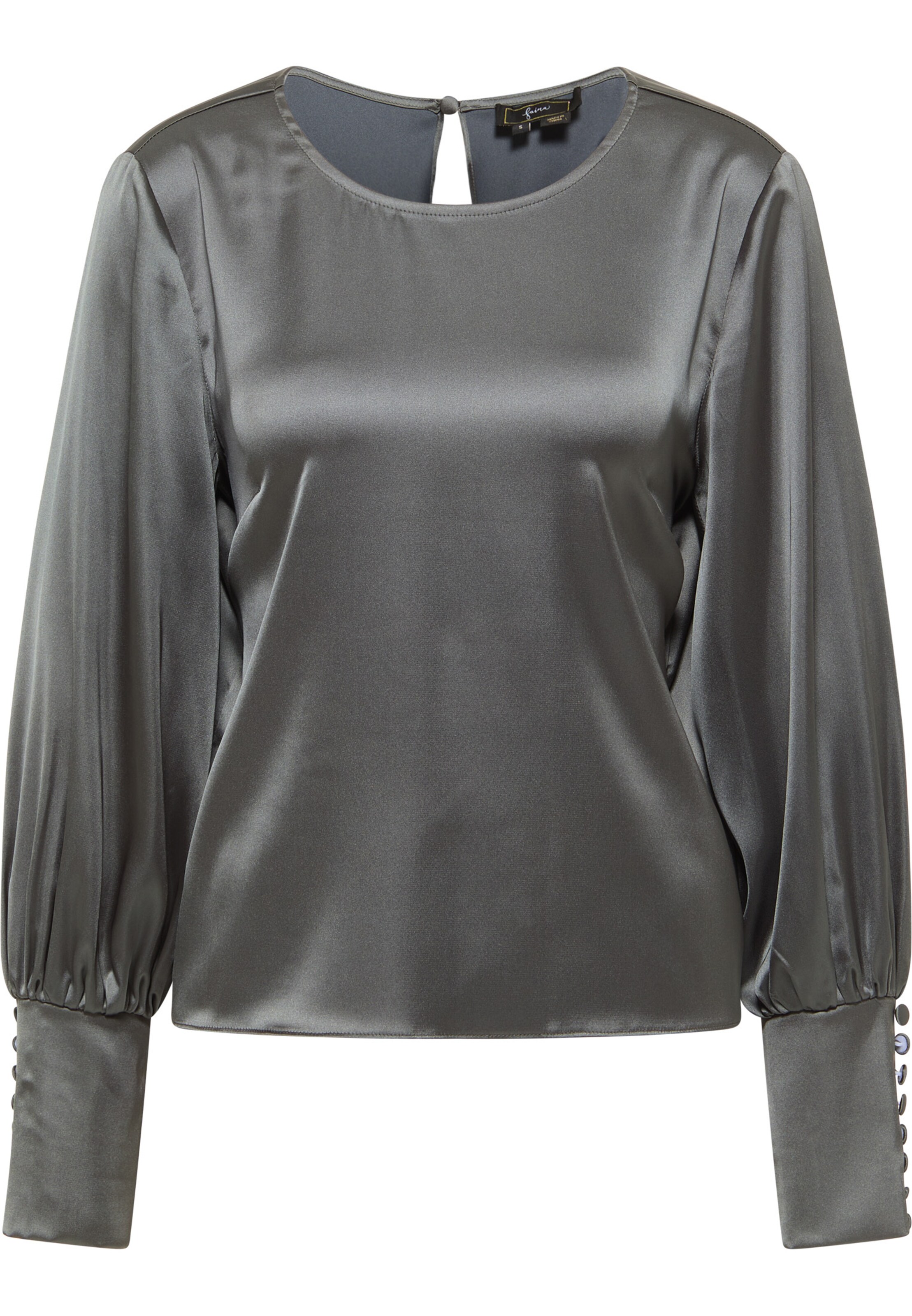 faina Bluse in Grau: Vorderseite