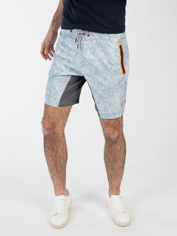 Spyder Boardshorts in Wit: voorkant