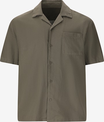 NOU Regular Fit Hemd 'Dalan' in Braun: Vorderseite