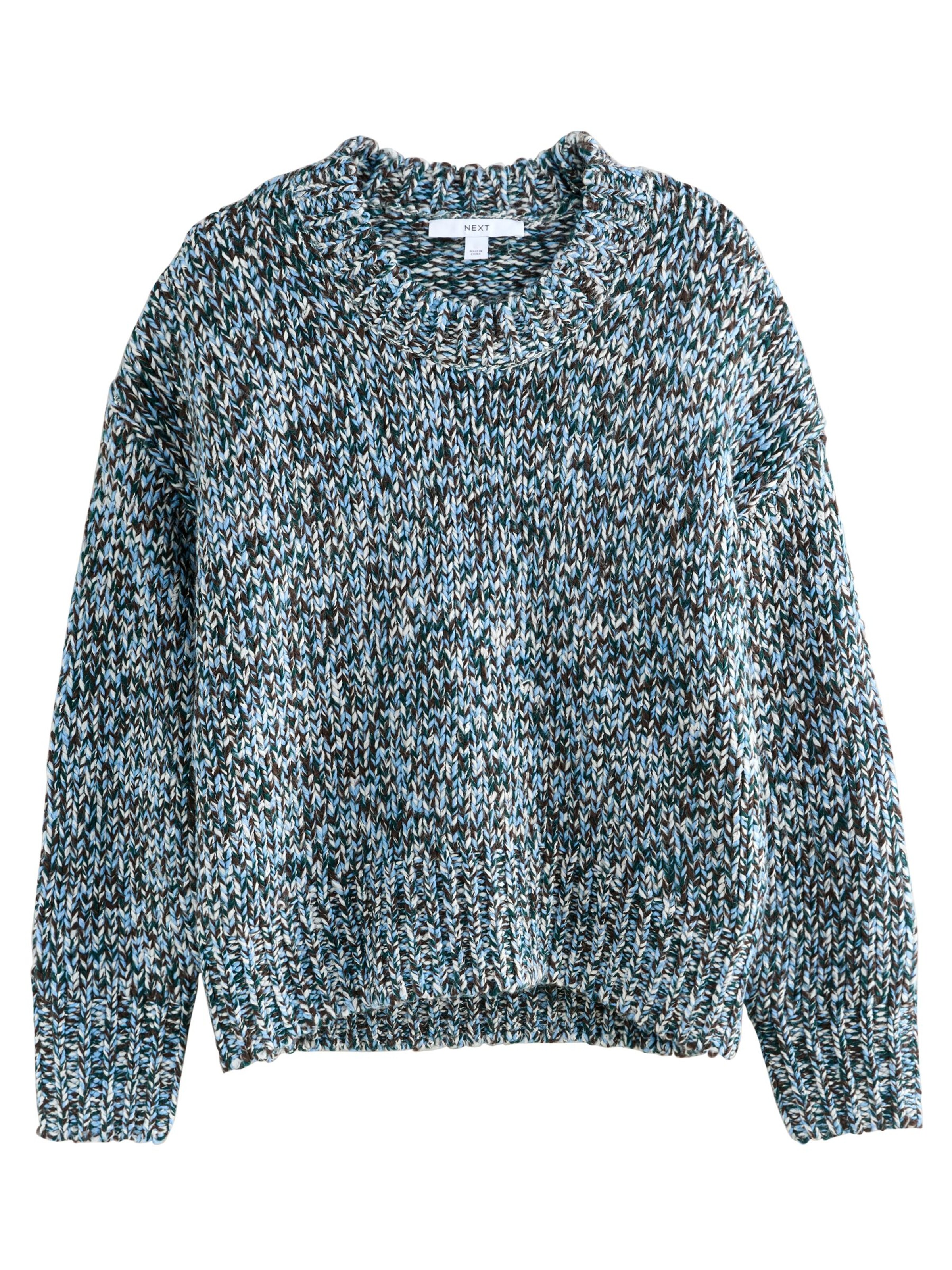 Next Pulóver - kék: elől