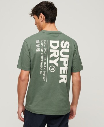 Superdry - Camiseta en verde